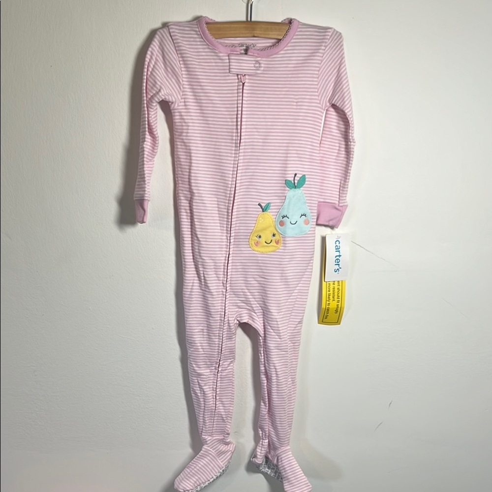 Carter's Pink Striped Kids One Piece Pajama